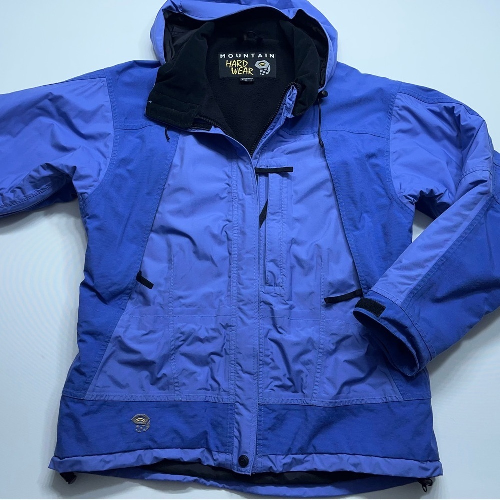 MOUNTAIN HARDWEAR Conduit Ski Jacket Womens Size 10 Blue Hooded Heavy Insulated - Picture 4 of 16